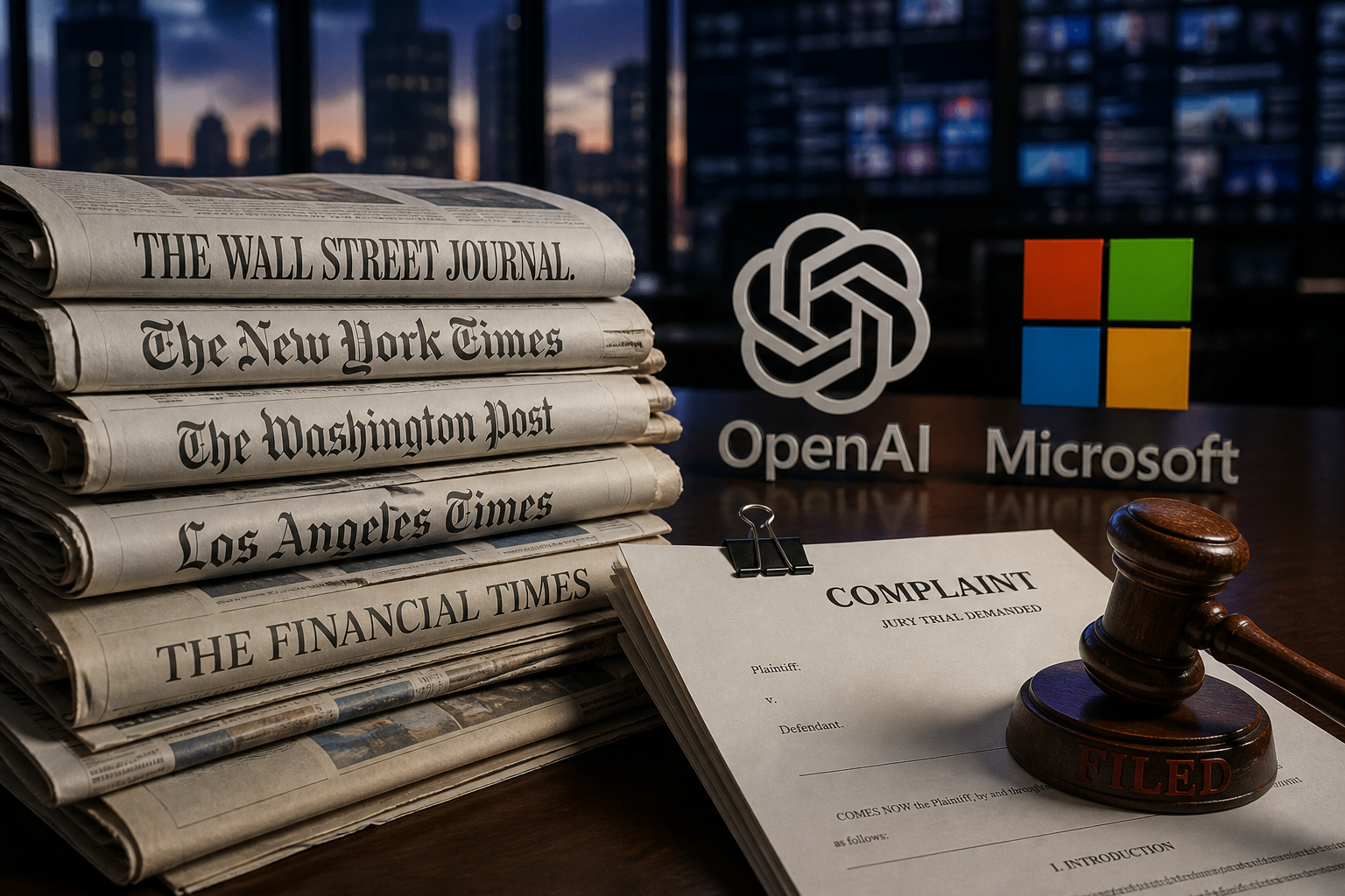 Alden Newspapers Amend OpenAI Copyright Suit Versus Microsoft