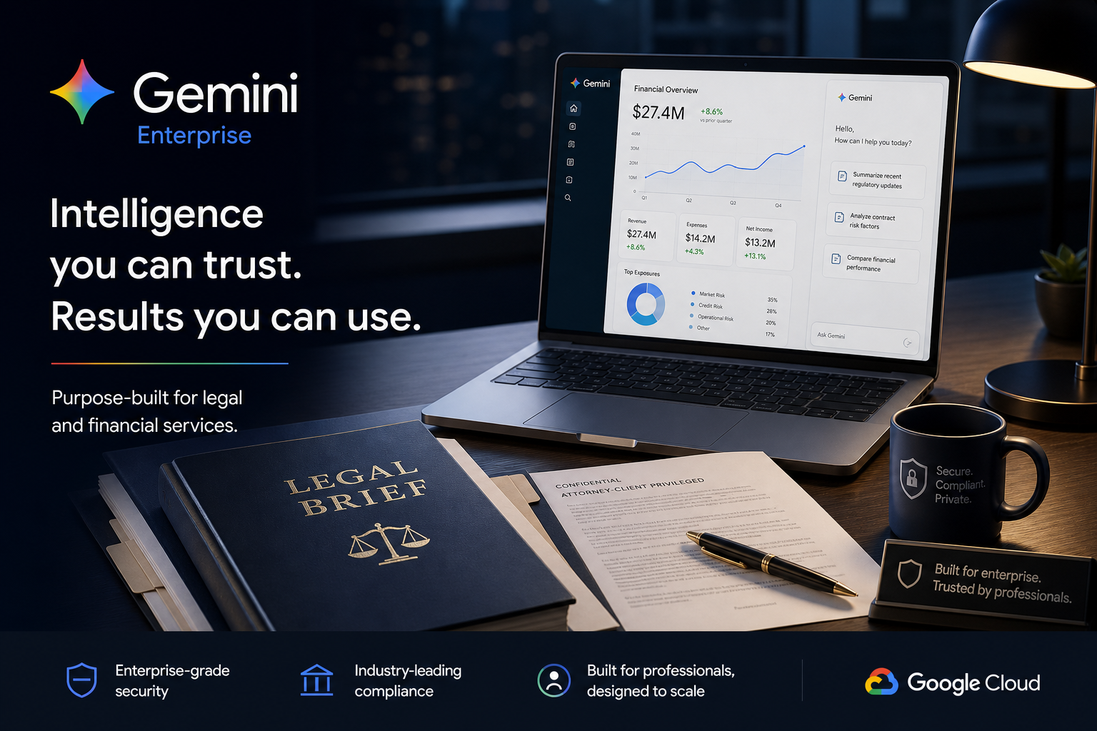 Google Cloud Opens Gemini Enterprise for Legal and Financial Services
