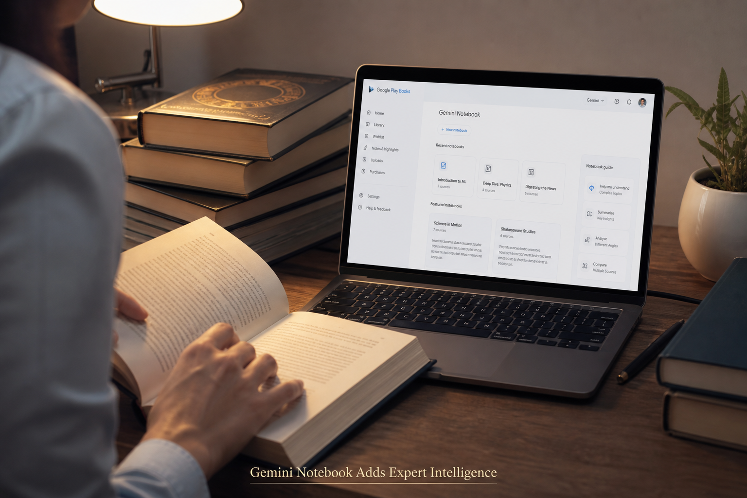 Google Gemini Notebook Adds Expert Intelligence From Play Books