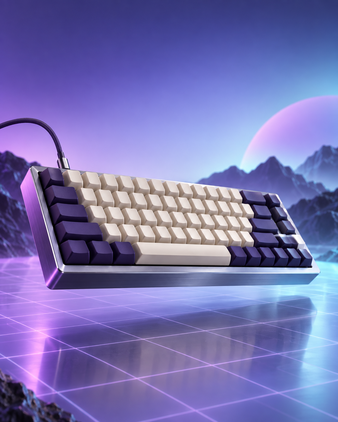 Ultraviolet Modular Keyboard Poster