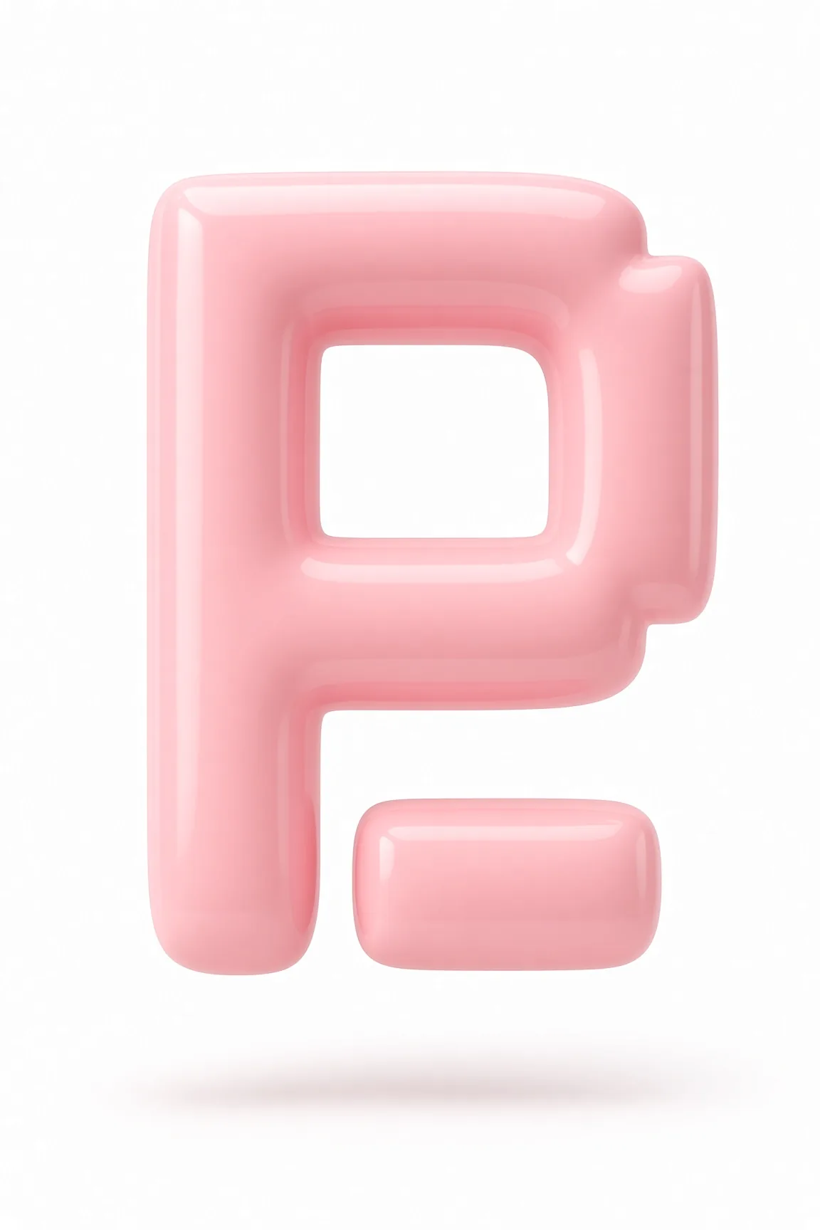 Glossy Pink Balloon Mark Float