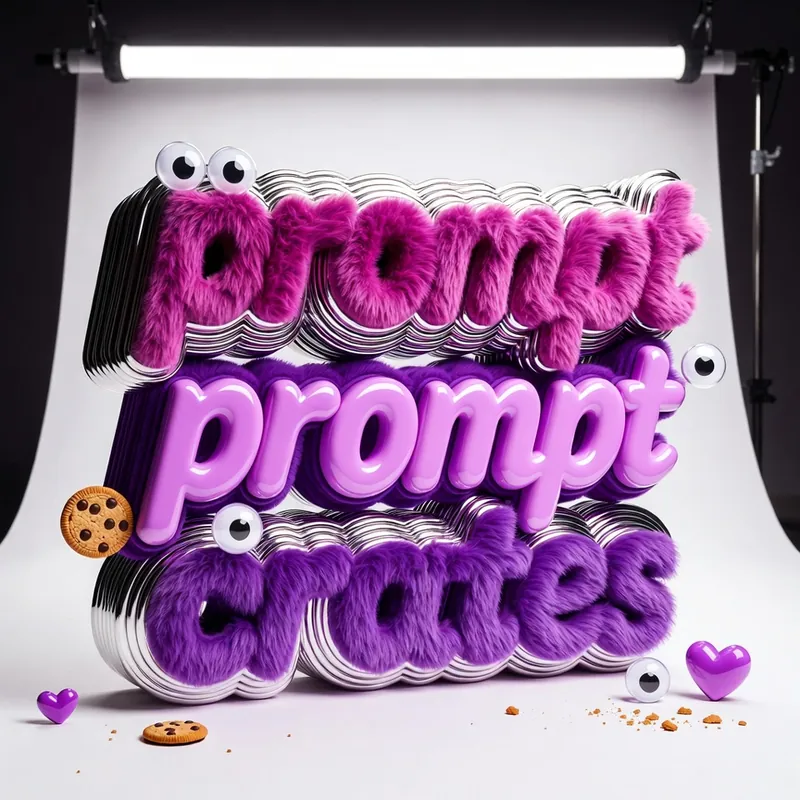 Logo Magenta Fur Chrome Cookie Stack