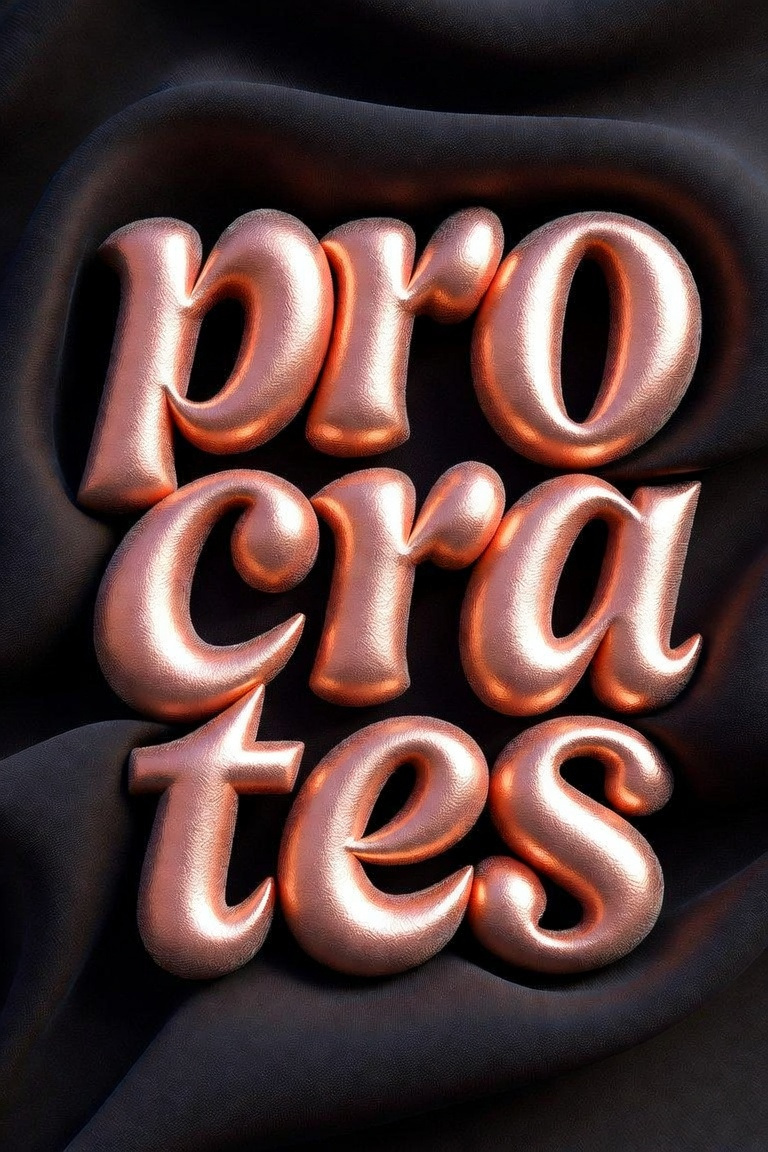 Logo Rose Copper Script On Dark Silk