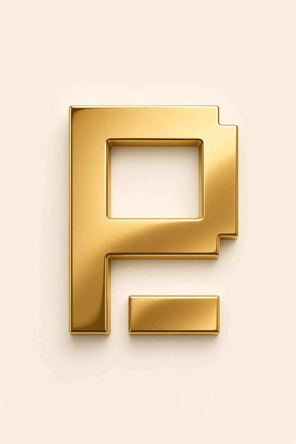 Polished Gold Script Promptcrates Emblem