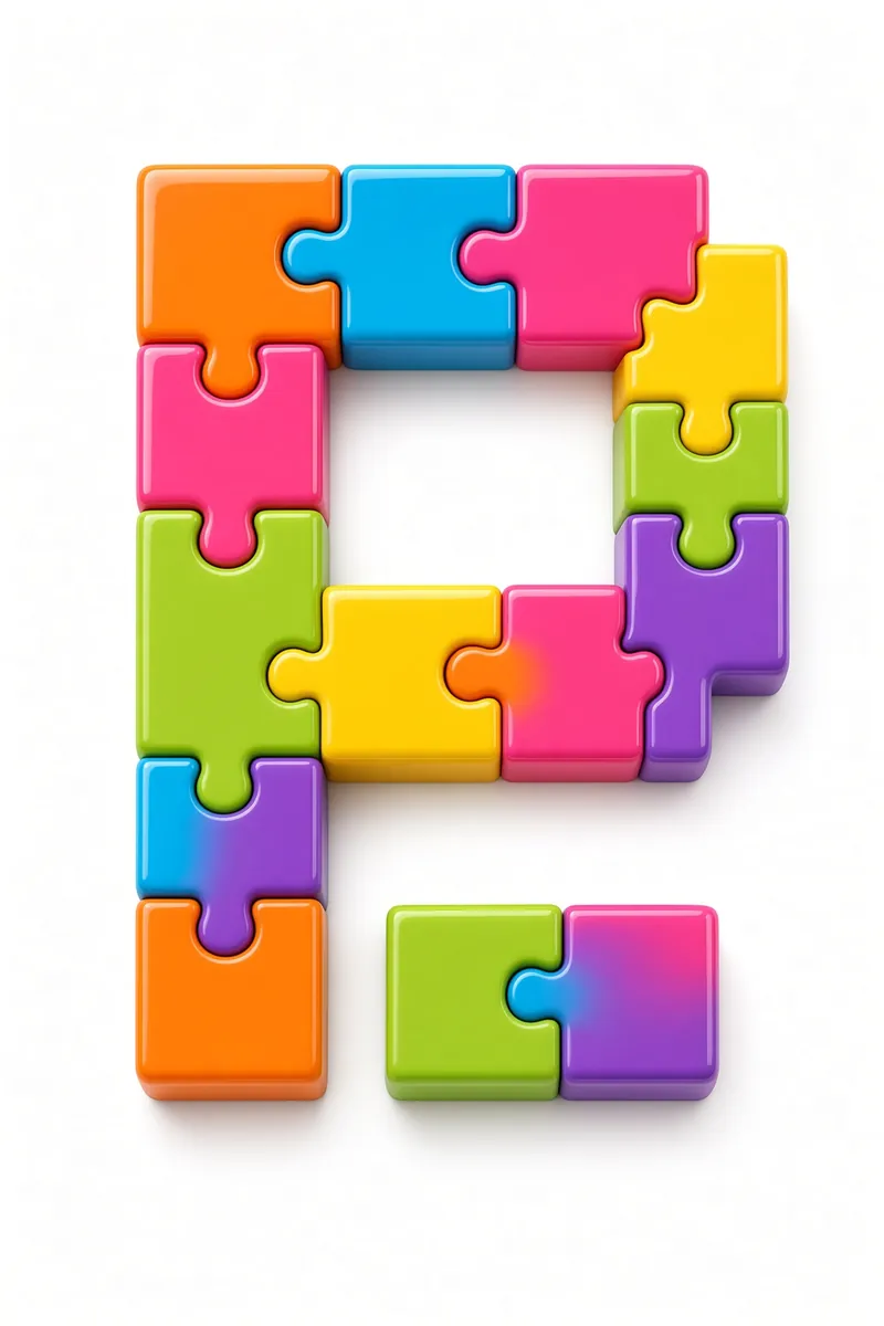 Rainbow Puzzle Soft Mark