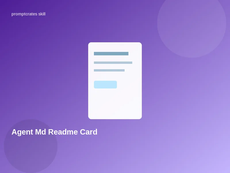 Agent Md Readme Card
