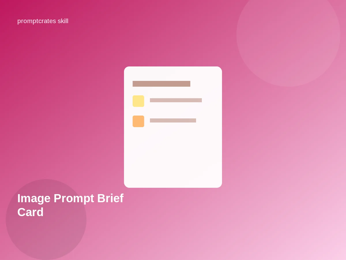 Image Prompt Brief Card