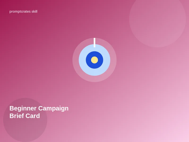 Beginner Campaign Brief Card