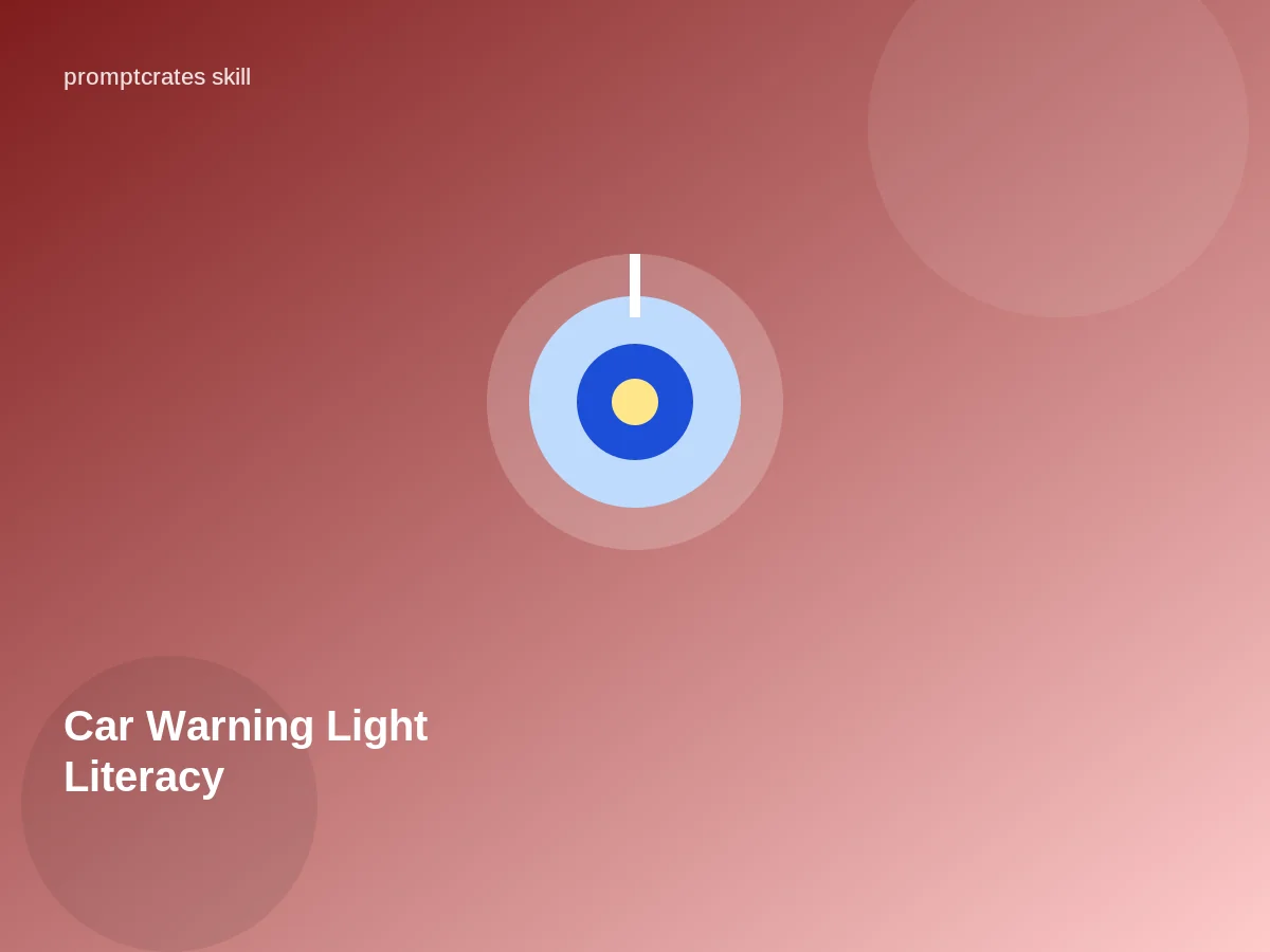 Car Warning Light Literacy