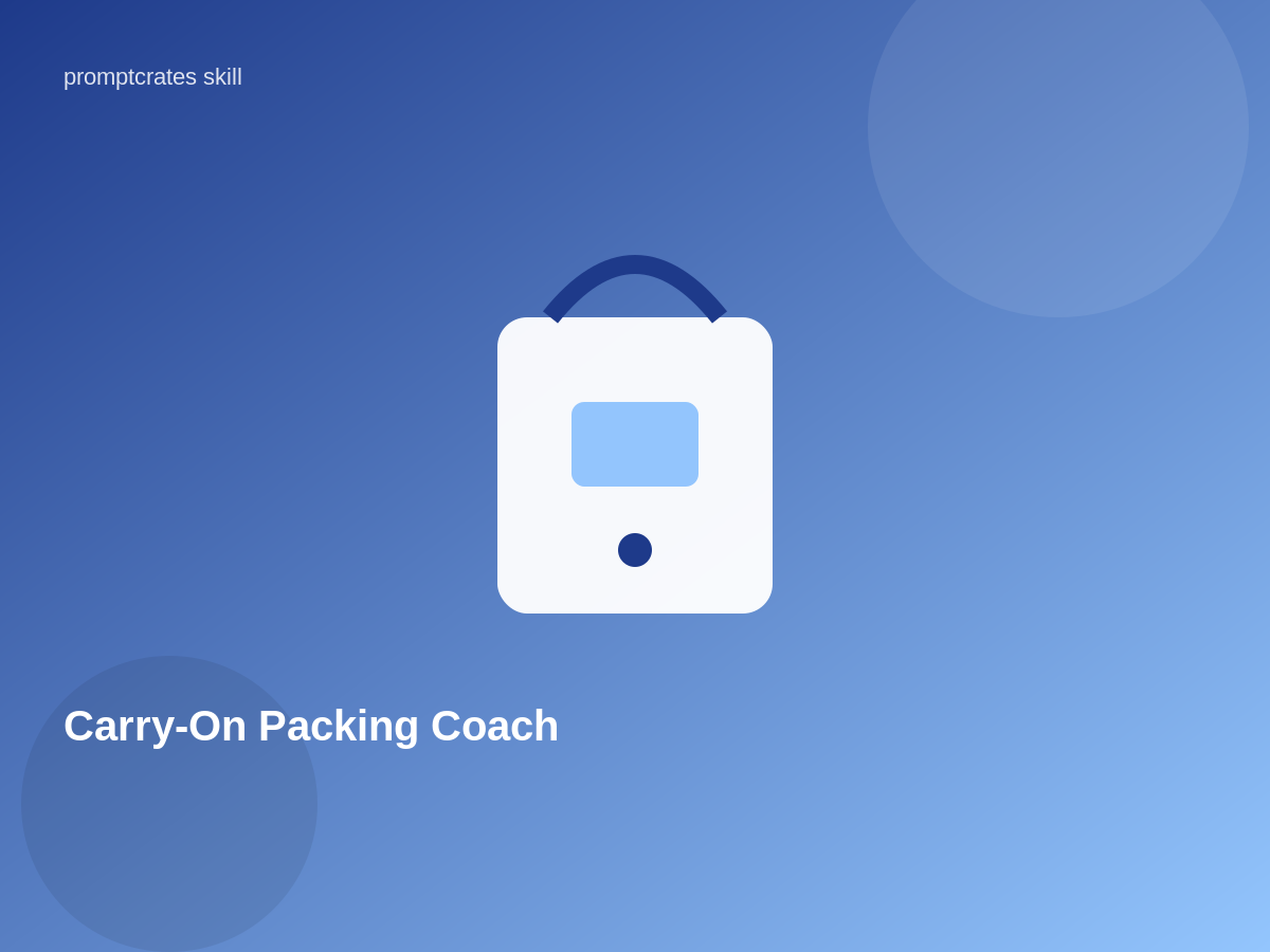 Carry-On Packing Coach