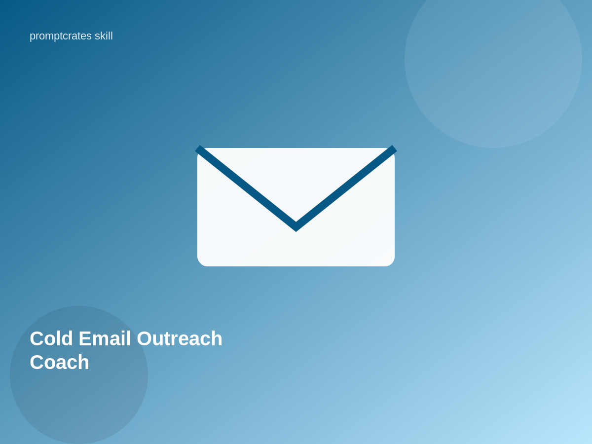 Cold Email Outreach Coach