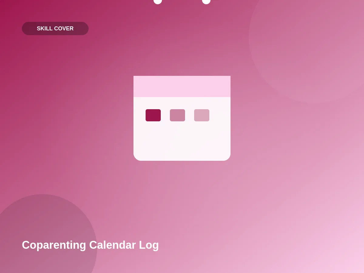 Coparenting Calendar Log