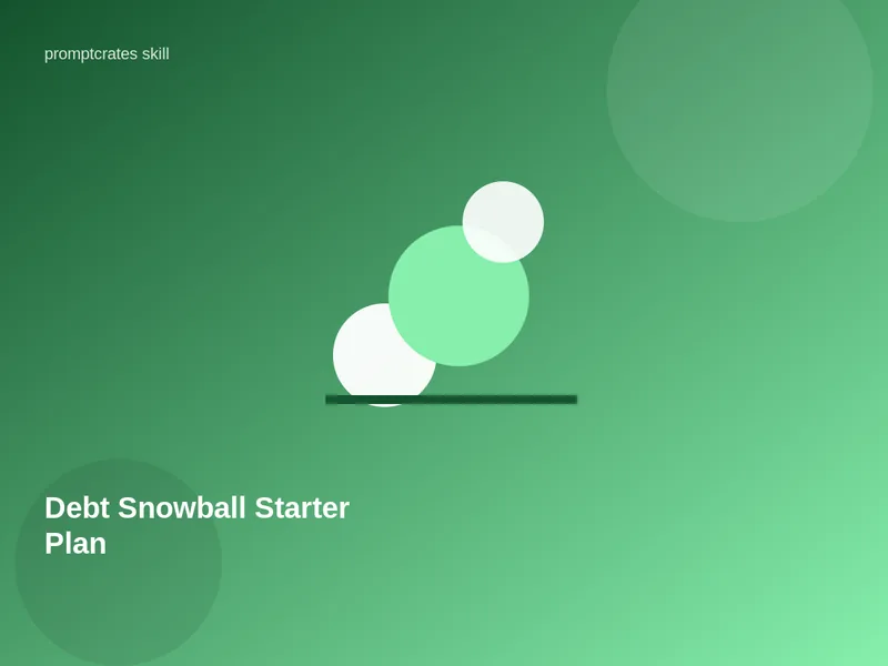 Debt Snowball Starter Plan