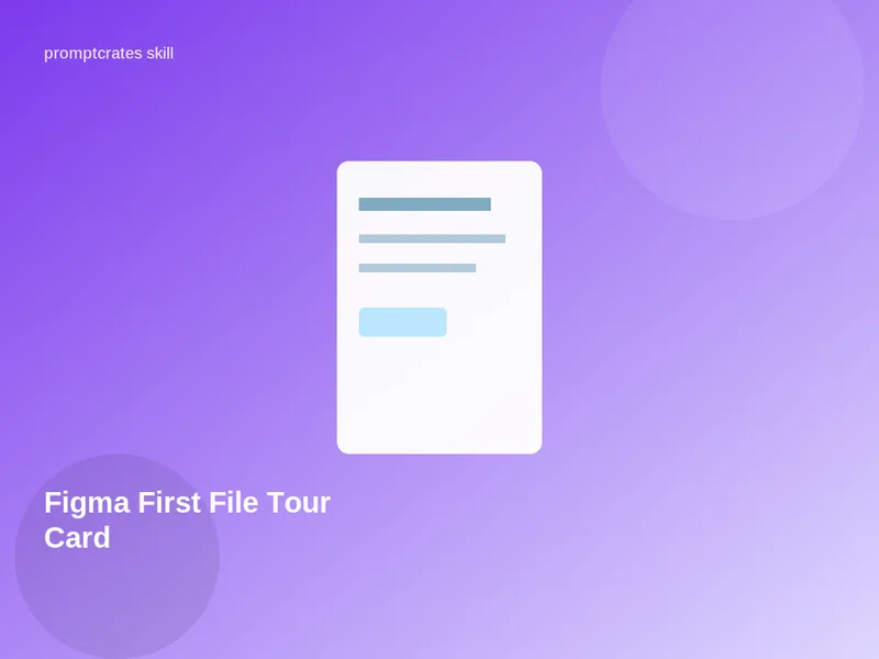 Figma First File Tour Card