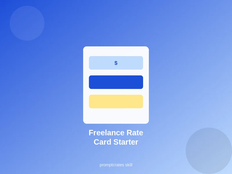 Freelance Rate Card Starter