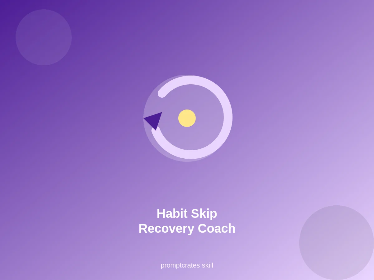 Habit Skip Recovery Coach