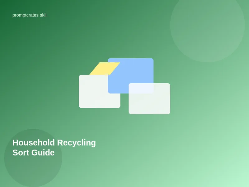 Household Recycling Sort Guide