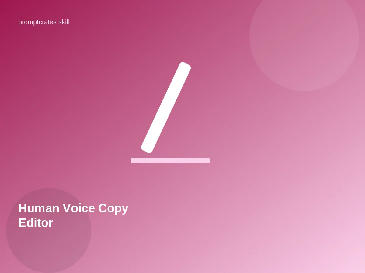 Human Voice Copy Editor