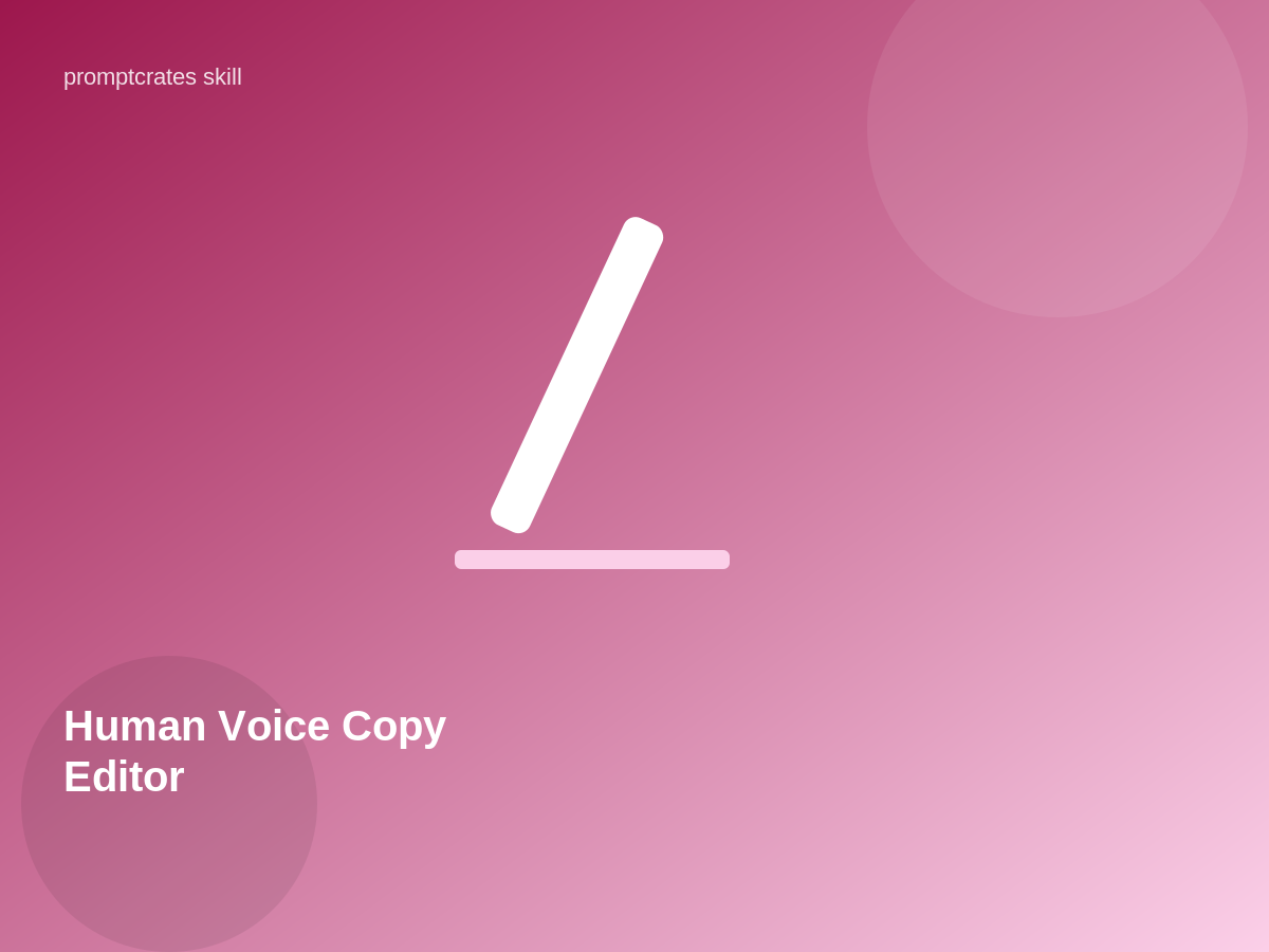 Human Voice Copy Editor