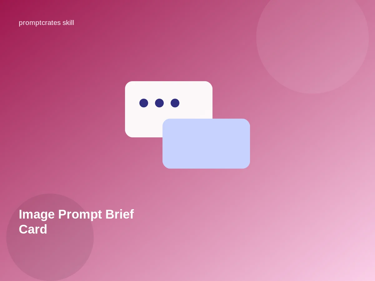 Image Prompt Brief Card