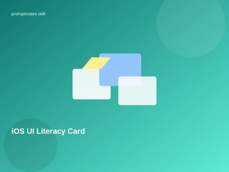 iOS UI Literacy Card
