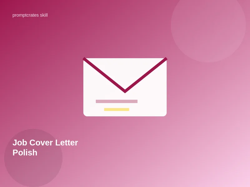 Job Cover Letter Polish