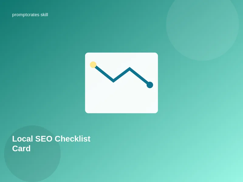 Local SEO Checklist Card
