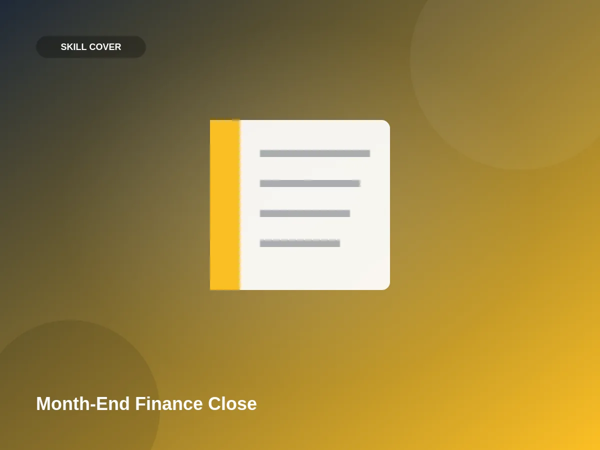 Month-End Finance Close