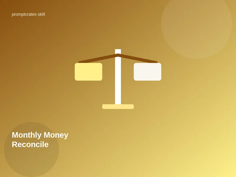 Monthly Money Reconcile