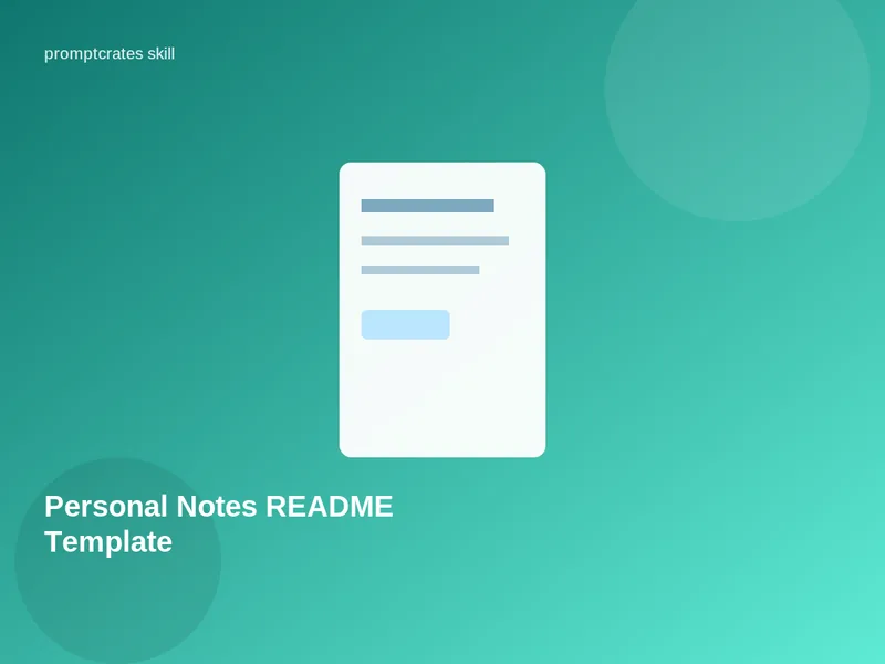 Personal Notes README Template