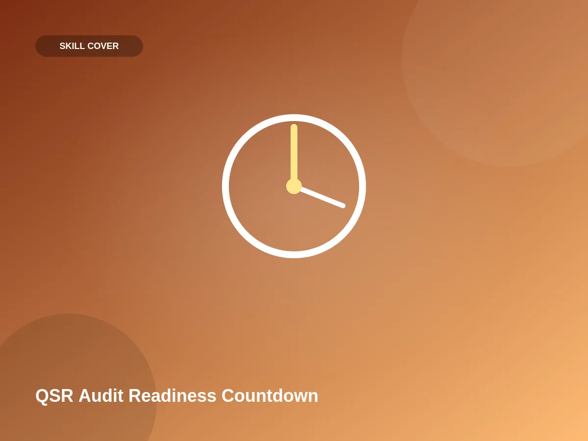 QSR Audit Readiness Countdown