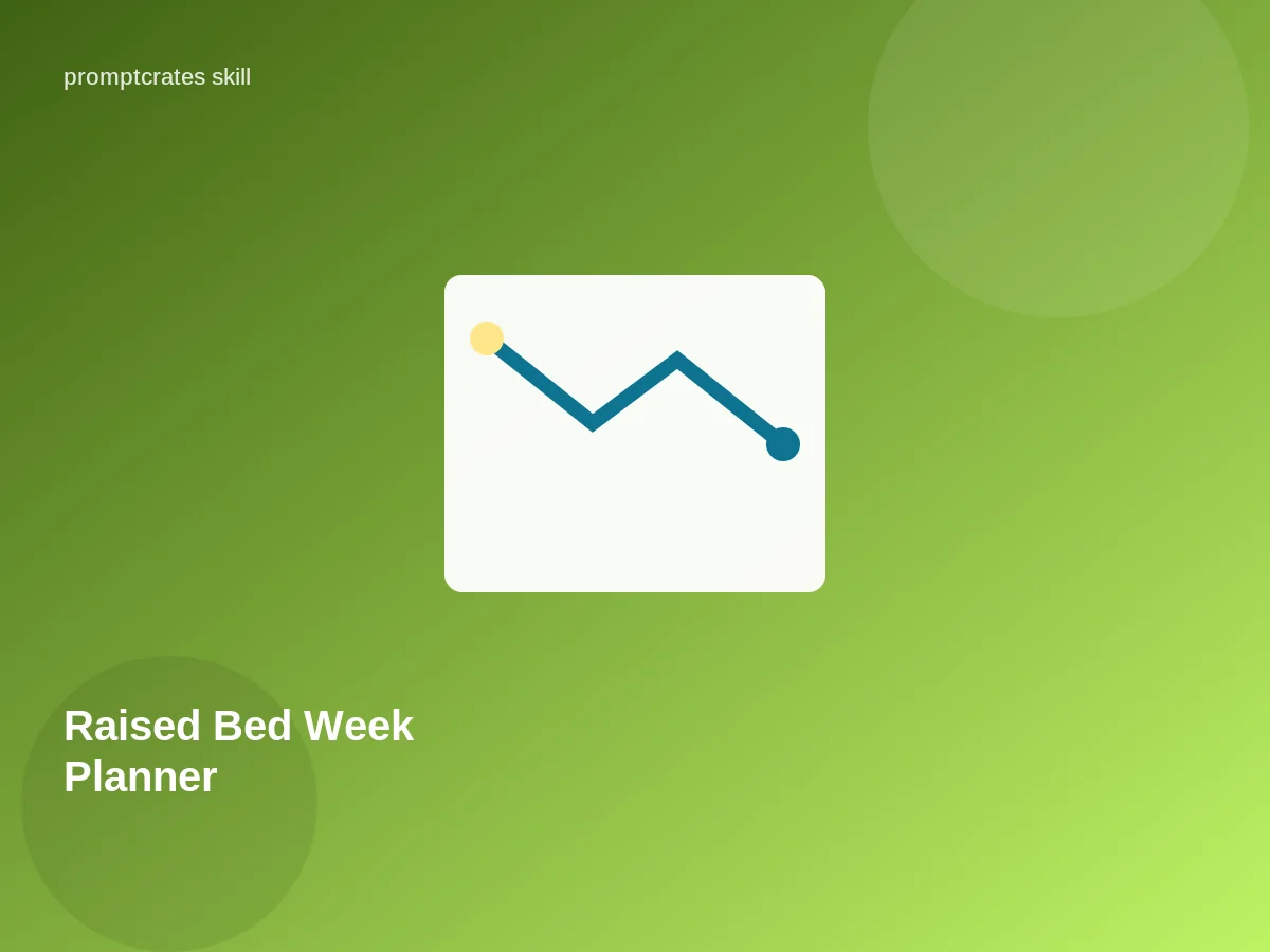 Raised Bed Week Planner