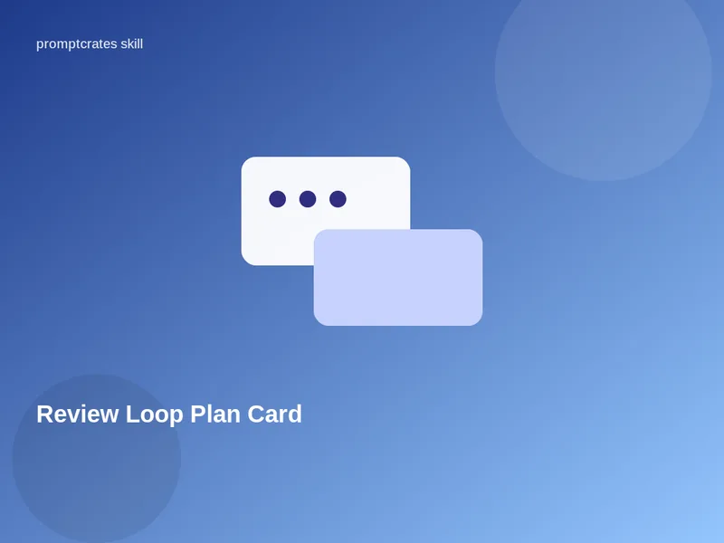 Review Loop Plan Card