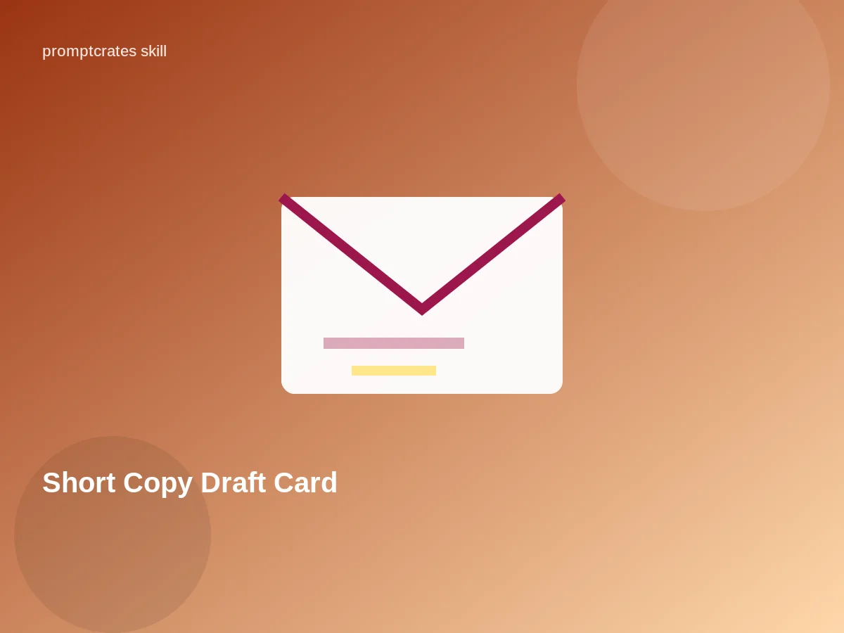 Short Copy Draft Card