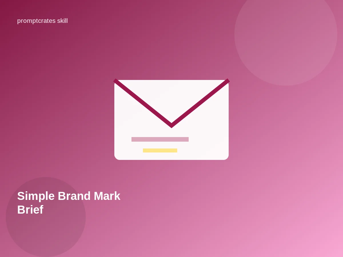 Simple Brand Mark Brief