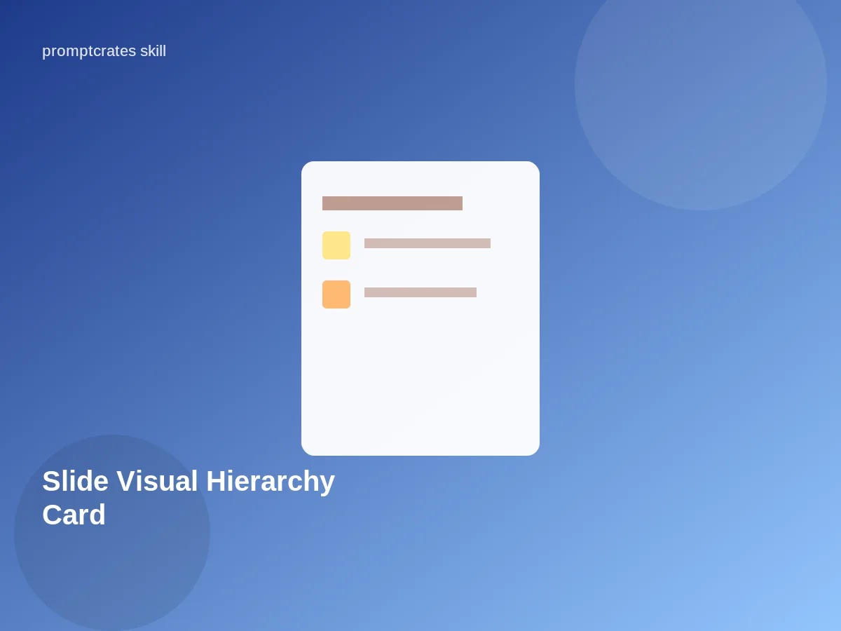Slide Visual Hierarchy Card