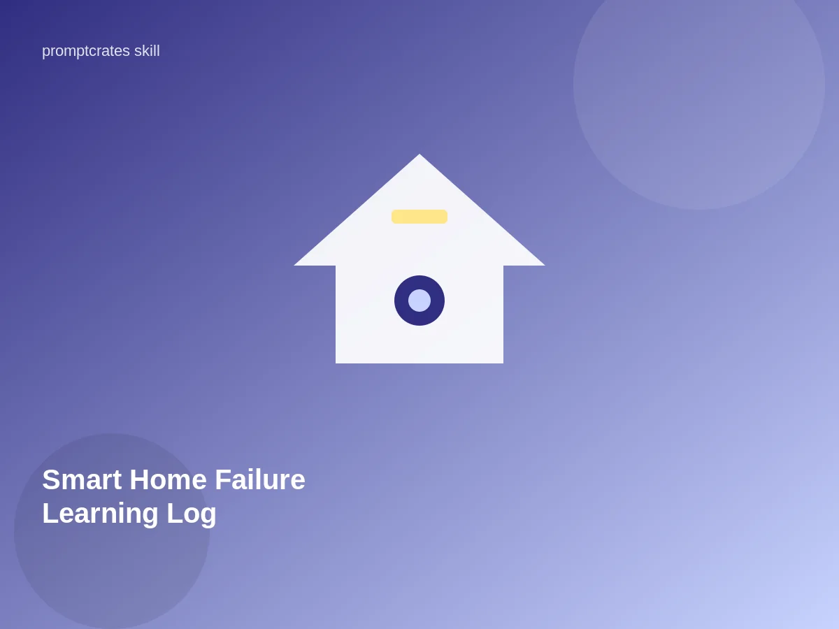 Smart Home Failure Learning Log