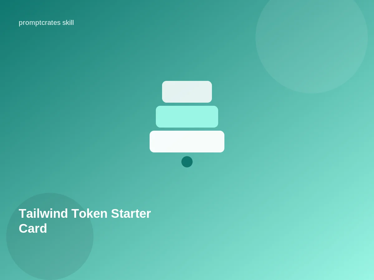 Tailwind Token Starter Card