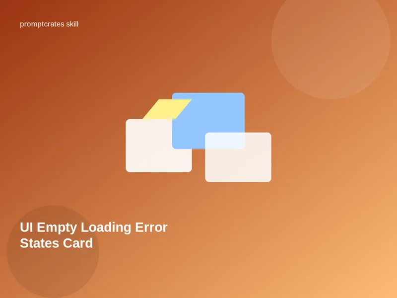 UI Empty Loading Error States Card
