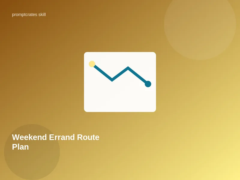 Weekend Errand Route Plan