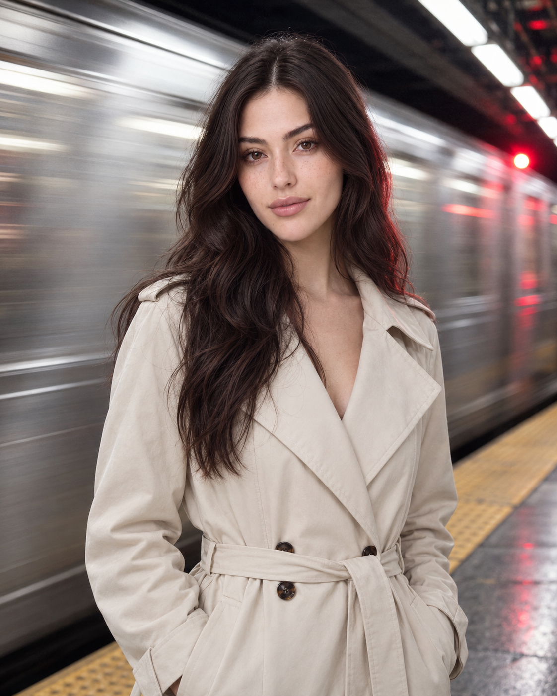 Subway Motion Blur Aria Portrait