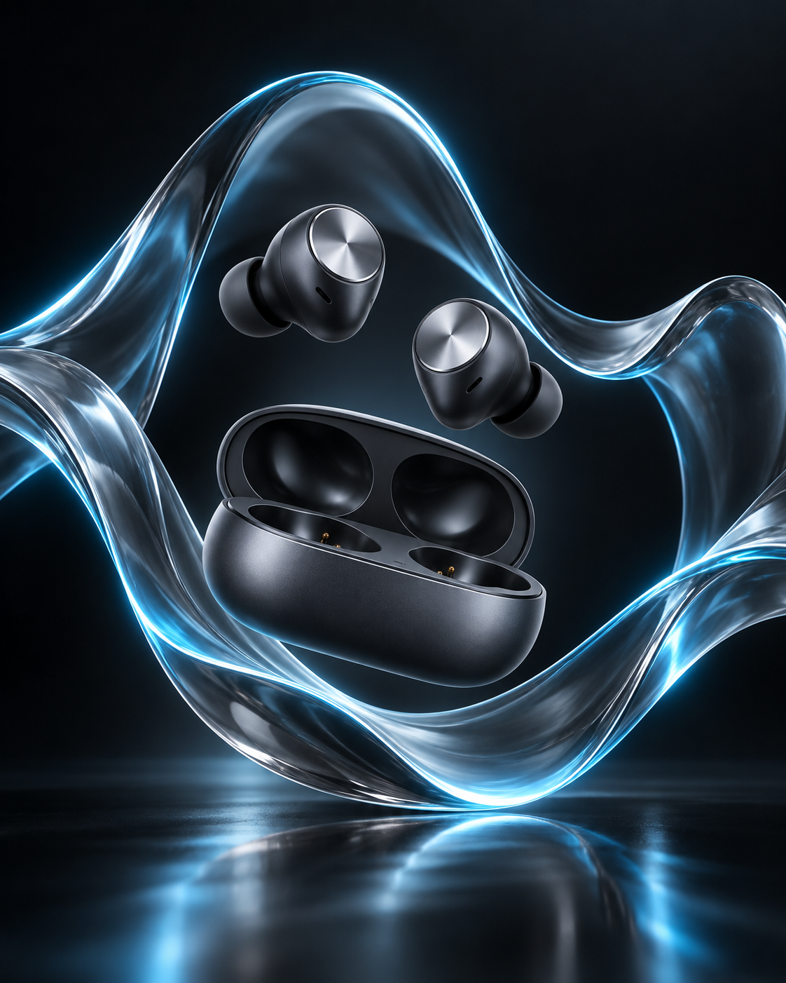 Acoustic Ribbon Earbuds Poster